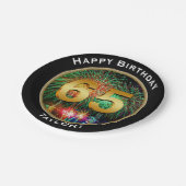 名前の花火第65の第65誕生日 ペーパープレート (アングル)