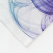 名前の芸術のペンキ水渦巻 フリースブランケット (角)