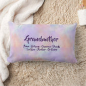 名前の追加おばあちゃんの孫の名前の変更 ランバークッション (ブランケット)