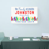 名前の追加おもしろいファミリ懇親会 横断幕 (トレードショー)