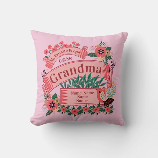 名前の追加すべての文字の変更お気に入りのユーザーからの電話 クッション (正面)