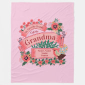 名前の追加すべての文字の変更お気に入りのユーザーからの電話 フリースブランケット (正面)