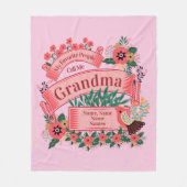 名前の追加すべての文字の変更お気に入りのユーザーからの電話 フリースブランケット (正面)