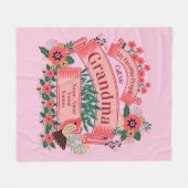 名前の追加すべての文字の変更お気に入りのユーザーからの電話 フリースブランケット (正面(横))