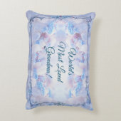 名前の追加すべての文字ラブグランマーブルーフローラ アクセントクッション (裏面(縦))