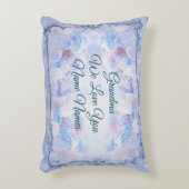 名前の追加すべての文字ラブグランマーブルーフローラ アクセントクッション (正面(垂直))