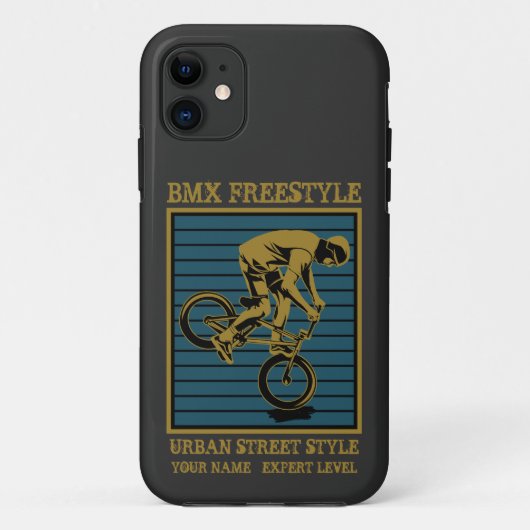 名前の追加すべての文字BMXフリースタイル都市レベルの変更 Case-Mate iPhoneケース (裏面)