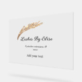 名前の追加で点滅連絡情報ソーシャルメディアwebsi アクリルサイン (傾斜)