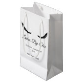 名前の追加で点滅連絡情報ソーシャルメディアwebsi スモールペーパーバッグ (正面アングル)