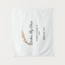 名前の追加で点滅連絡情報ソーシャルメディアwebsi タペストリー