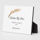 名前の追加で点滅連絡情報ソーシャルメディアwebsi フォトプラーク (側面)