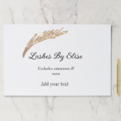 名前の追加で点滅連絡情報ソーシャルメディアwebsi ペーパーパッド (インサイチュ)