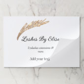 名前の追加で点滅連絡情報ソーシャルメディアwebsi ペーパーパッド (折り畳み)