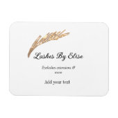 名前の追加で点滅連絡情報ソーシャルメディアwebsi マグネット (横)