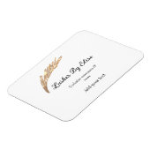 名前の追加で点滅連絡情報ソーシャルメディアwebsi マグネット (左側)