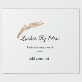 名前の追加で点滅連絡情報ソーシャルメディアwebsi ラッピングペーパー