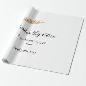 名前の追加で点滅連絡情報ソーシャルメディアwebsi ラッピングペーパー (アンロールド)