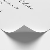 名前の追加で点滅連絡情報ソーシャルメディアwebsi ラッピングペーパー (角)