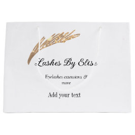 名前の追加で点滅連絡情報ソーシャルメディアwebsi ラージペーパーバッグ