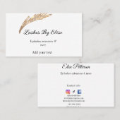 名前の追加で点滅連絡情報ソーシャルメディアwebsi 名刺 (正面/裏面)