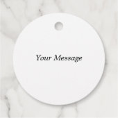 名前の追加に感謝のカスタムメッセージ作成 フェイバータグ (裏面)