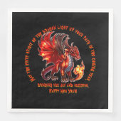 名前の追加の年，文字- Fire Dragon新年 (正面)