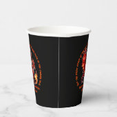 名前の追加の年，文字- Fire Dragon新年 紙コップ (右)