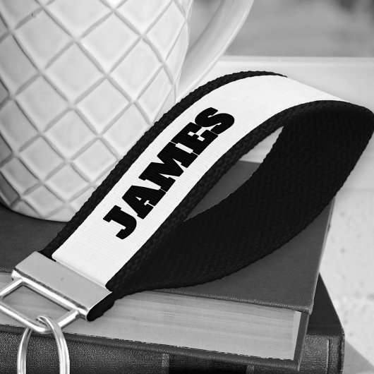 名前の追加はっきりしたタイポグラフィ リストバンドキーホルダー