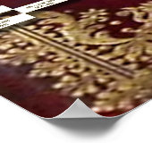 名前の追加アンティークブックカスタムファミリーツリーテンプレート ポスター (角)