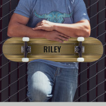 名前の追加イニシャル、金属金ゴールドストリップスケートバー