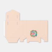 名前の追加エイジピンクマーメイドブルーテール誕生日パーティー フェイバーボックス (折り畳みなし)