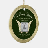 名前の追加エンジェルウィングス記念 セラミックオーナメント (右)