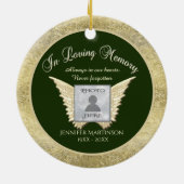 名前の追加エンジェルウィングス記念 セラミックオーナメント (裏面)