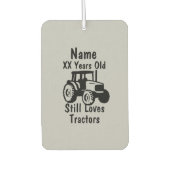 名前の追加エージトラパーソナライズされたクタ誕生日 カーエアーフレッシュナー (正面)