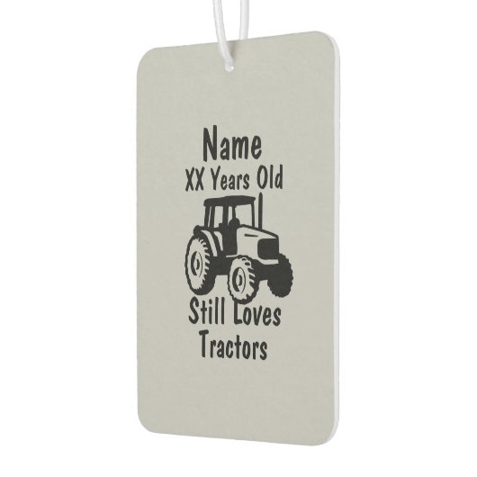 名前の追加エージトラパーソナライズされたクタ誕生日 カーエアーフレッシュナー (左)