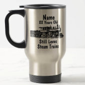 名前の追加エージパーソナライズされたスチーム誕生日 トラベルマグ
