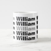 名前の追加カスタマイズ可能2 ジャンボコーヒーマグカップ (正面)