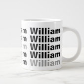 名前の追加カスタマイズ可能2 ジャンボコーヒーマグカップ (右)