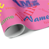 名前の追加カスタム紙 ラッピングペーパー (ロールコーナー)