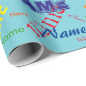 名前の追加カスタム紙 ラッピングペーパー (ロールコーナー)