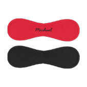 名前の追加カスタムBlack and Red Baseball 野球ボール (パネル)