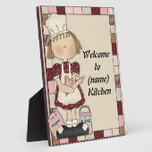 名前の追加キッチンプラーク フォトプラーク (側面)