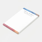 名前の追加シンプル抽象芸術茶色と青の水色 ポストイット (アングル)