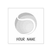 名前の追加トレンディーテニスボール ラバースタンプ (インプリント)