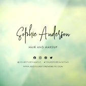 名前の追加トレンディーモダンスクリプトソーシャルメディア ウィンドウサイン (シート3)