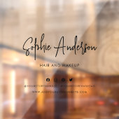 名前の追加トレンディーモダンスクリプトソーシャルメディア ウィンドウサイン (シート2)