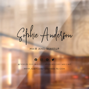 名前の追加トレンディーモダンスクリプトソーシャルメディア ウィンドウサイン