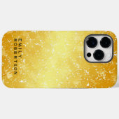 名前の追加トレンディーモダンミニマル金ゴールド色 Case-Mate iPhoneケース (裏面 (横))
