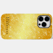 名前の追加トレンディーモダンミニマル金ゴールド色 Case-Mate iPhoneケース (裏面 (横))