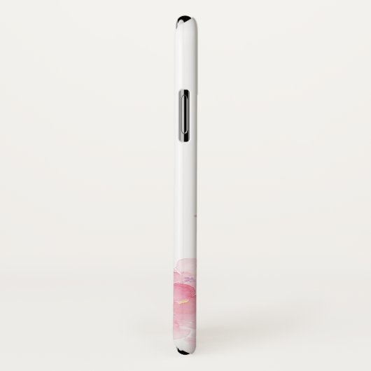 名前の追加パーソナライズされたモダンシンプルフローラ Case-Mate iPhoneケース (裏面/右)